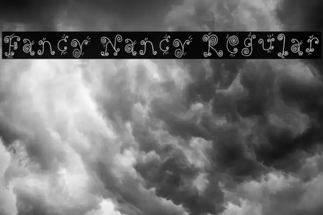 Fancy Nancy Regular Font examples
