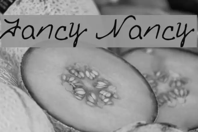 Fancy Nancy Font examples