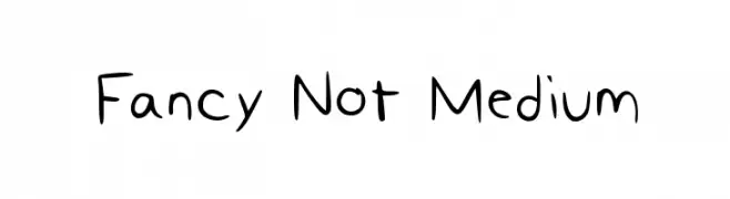 Fancy Not Medium  Fuentes Gratis Descargar