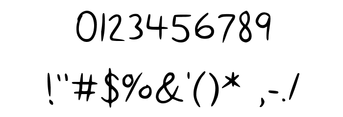 Fancy Not Medium Font OTHER CHARS