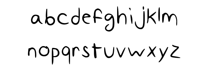 Fancy Not Medium Font LOWERCASE
