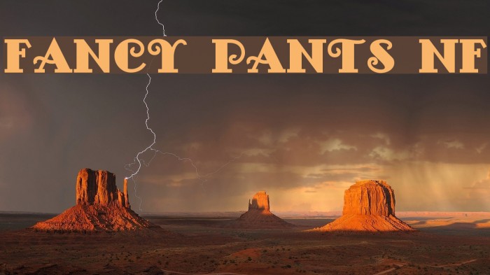 Fancy Pants NF Font examples