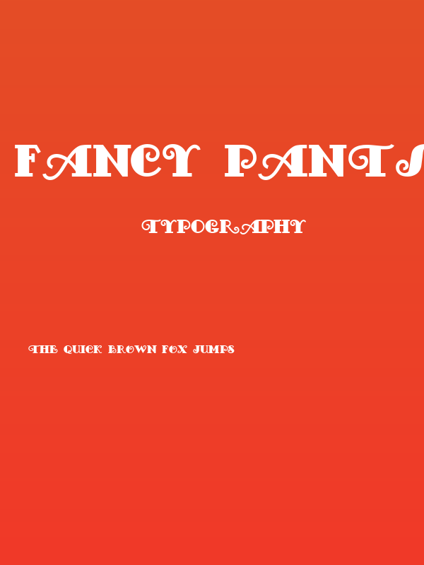 Fancy Pants NF Poster