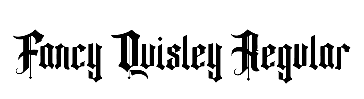 Fancy Quisley Regular  Скачать бесплатные шрифты