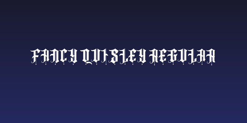 Fancy Quisley Regular Social Header