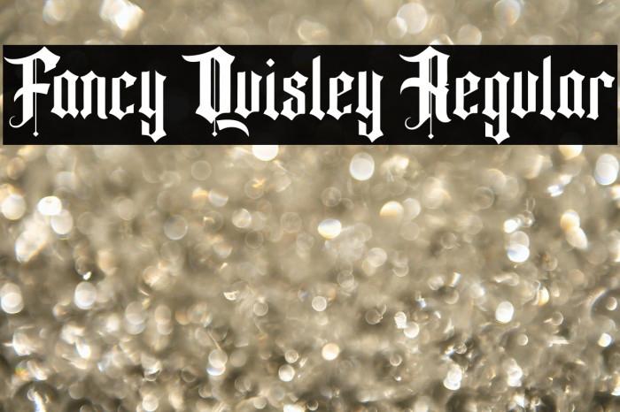 Fancy Quisley Regular Example 2