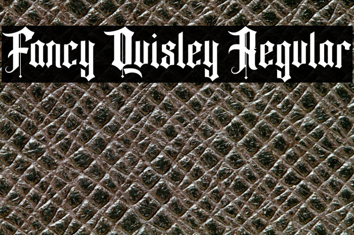 Fancy Quisley Regular Example 3