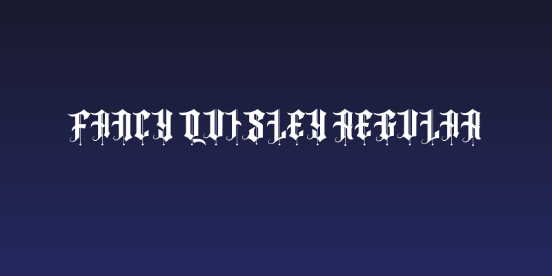 Fancy Quisley Regular Social Header