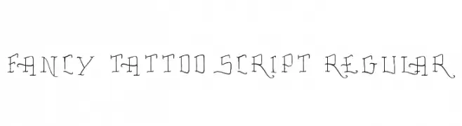 Fancy Tattoo Script Regular  تنزيل الخطوط