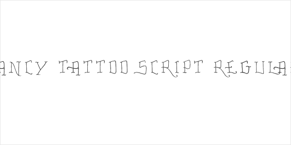 Fancy Tattoo Script Regular Logo
