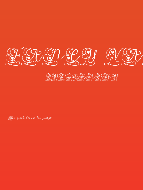 Fancy Valentine Poster