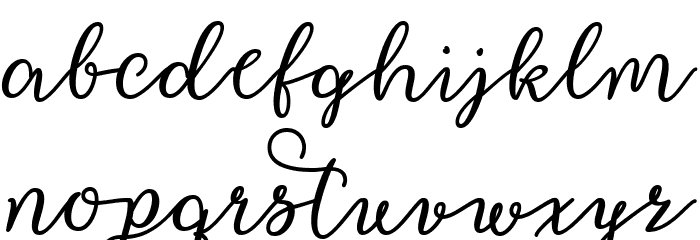 Fancy Valentine Font LOWERCASE