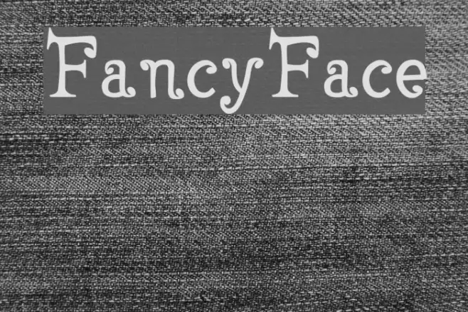 FancyFace Font examples
