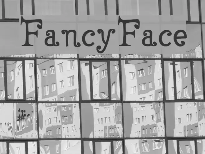 FancyFace Font examples