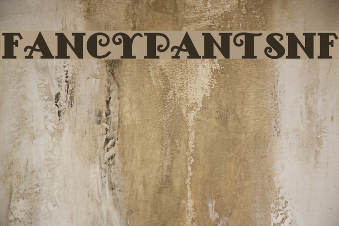 FancyPantsNF Font examples