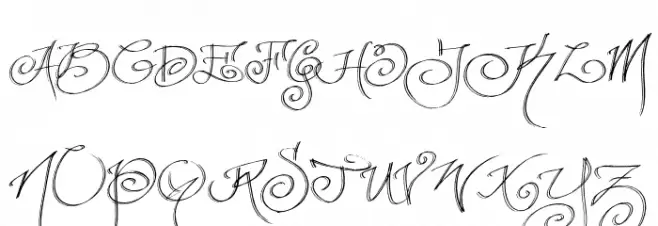 FancyPens Schriftart Groß