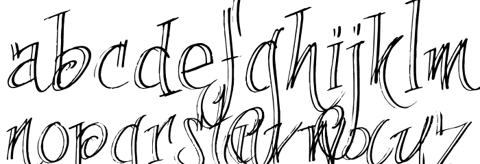 FancyPens Font LOWERCASE