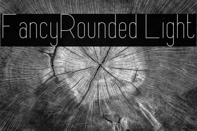 FancyRounded Light Font examples