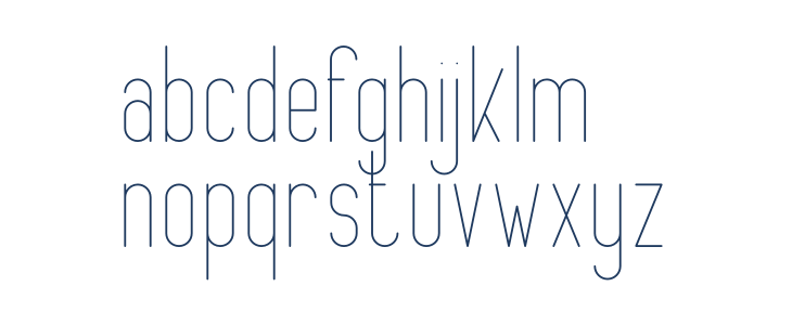 FancyRounded Light Lowercase