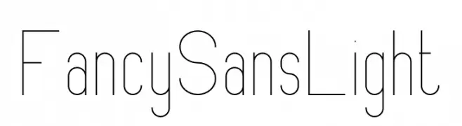 FancySans Light  Скачать бесплатные шрифты