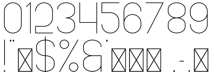 FancySans Light Font OTHER CHARS