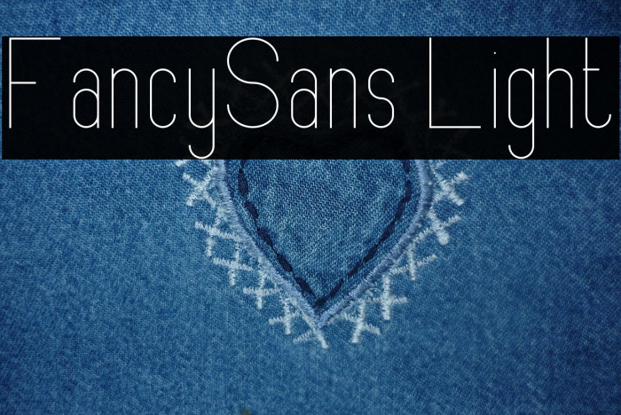 FancySans Light Font examples