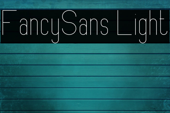 FancySans Light Font examples