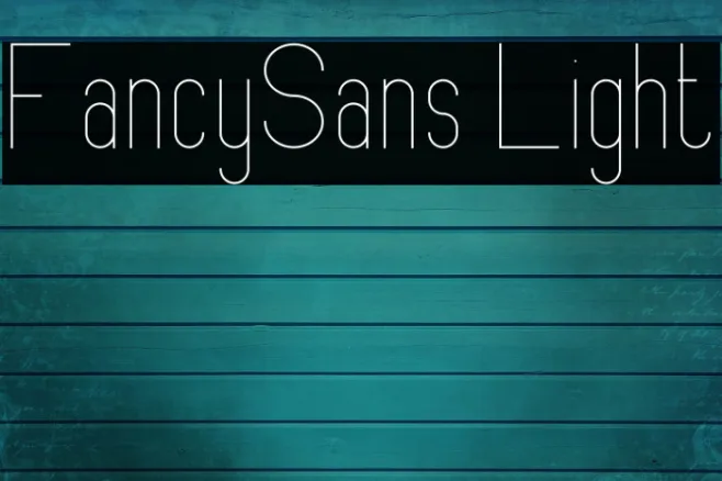 FancySans Light Example 3