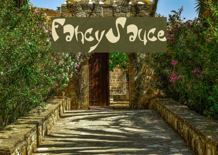 FancySauce Font examples