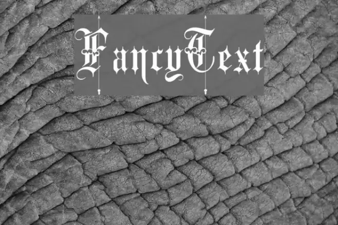 FancyText Schriftart examples