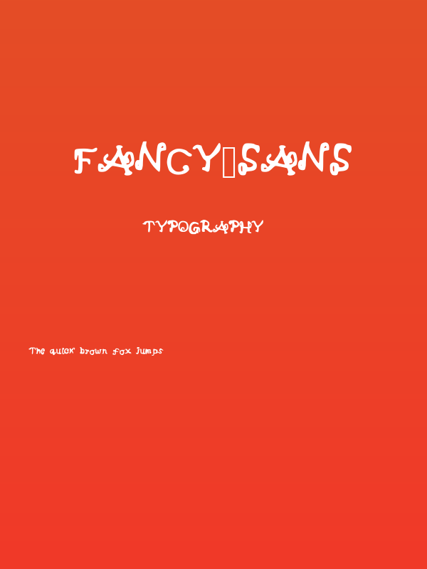 Fancy_sans Poster
