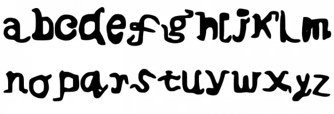 Fancy_sans Font Litere mici