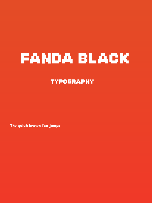 Fanda Black Poster