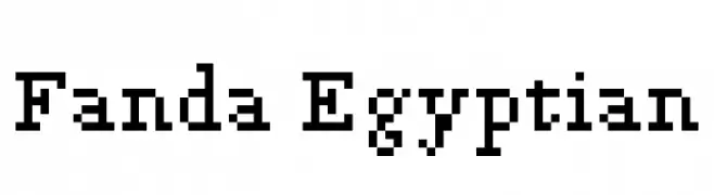 Fanda Egyptian  Скачать бесплатные шрифты