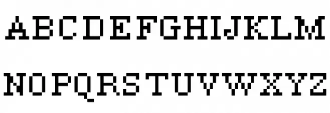 Fanda Egyptian フォント 大文字