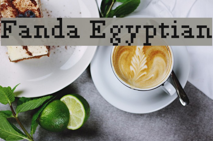 Fanda Egyptian Font examples