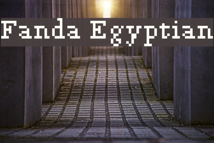 Fanda Egyptian Font examples