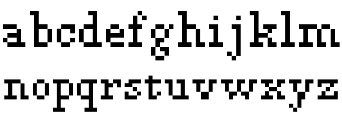 Fanda Egyptian Font LOWERCASE
