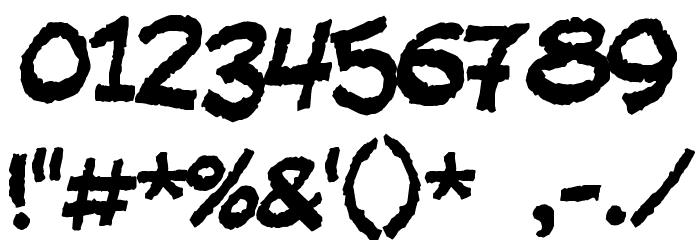 Fandango Font OTHER CHARS