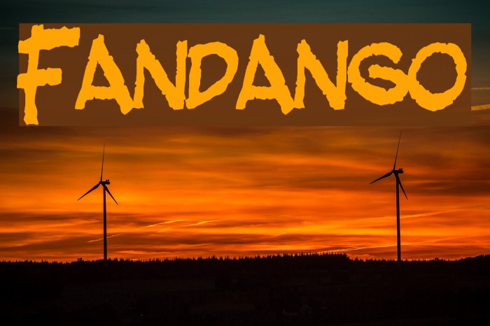 Fandango Font examples