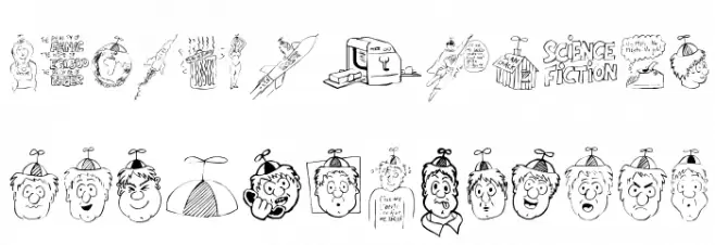Fandom Dingbats Fuentes MAYÚSCULAS