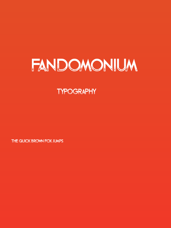 Fandomonium Poster