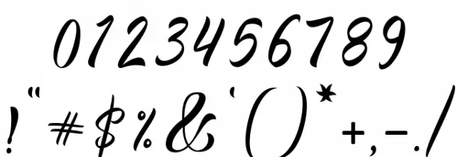 FanesiaDemo Font OTHER CHARS