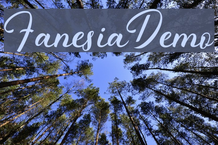 FanesiaDemo Font examples