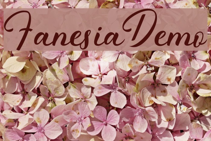 FanesiaDemo Font examples