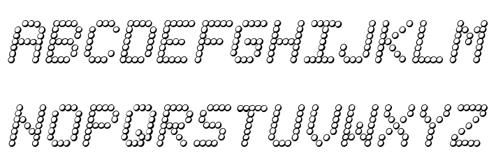 Fanfare Ticker 3D Italic Font LOWERCASE