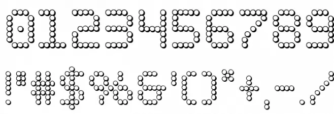 Fanfare Ticker 3D Font OTHER CHARS