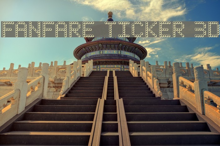 Fanfare Ticker 3D Example 2