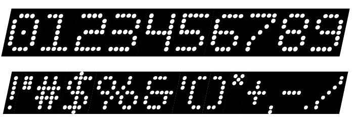 Fanfare Ticker Background Italic Font OTHER CHARS