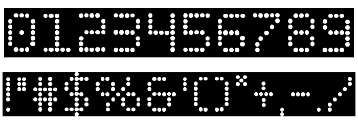 Fanfare Ticker Background Font OTHER CHARS